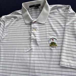 RLX Ralph Lauren U.S. Open Merion 2013 Striped Golf Polo Shirt XL